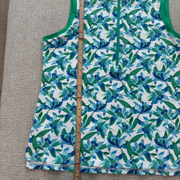 TOMMY BAHAMA Women’s Island Zone Aubrey Seaside Brights Mock  Top Size L NWT - Picture 6 of 14